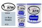 Preview: Volvo, Lit Blue Metallic, 410: 1L Lackdose + 1L Klarlack + 500ml Härter - Set, von ATW Autoteile West.